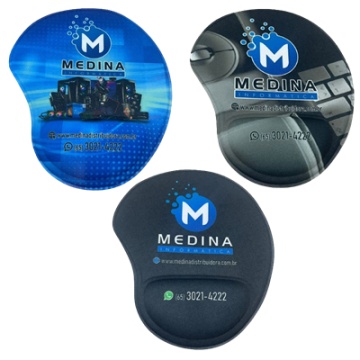 MOUSE PAD C/APOIO DE PULSO PERSONALIZADO MEDINA