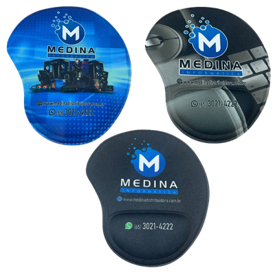 MOUSE PAD C/APOIO DE PULSO PERSONALIZADO MEDINA