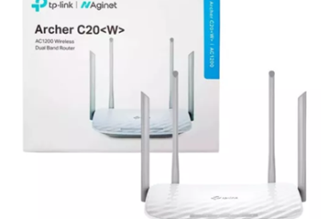 ROTEADOR TP-LINK AGINET ARCHER C20<W> AC1200 DUAL BAND 10/100 # - Imagem 1