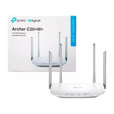 ROTEADOR TP-LINK AGINET ARCHER C20<W> AC1200 DUAL BAND 10/100 #