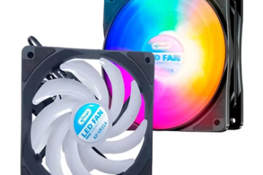 COOLER P/ GABINETE E CPU LUMINOSO LED FAN KP-VR314 KNUP - Imagem 1