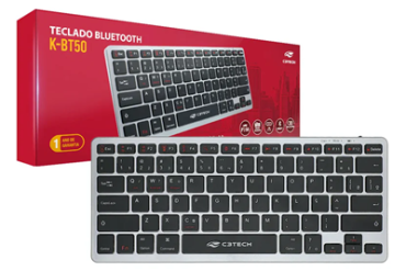 TECLADO BLUETOOH USB TIPO-C K-BT50BK C3TECH - Imagem 1