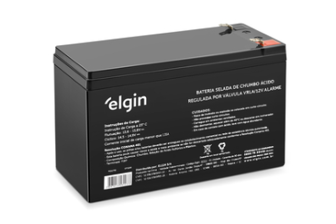 BATERIA 12V 7AH PARA NOBREAK SELADA DE CHUMBO VRLA 82293 ELGIN - Imagem 1