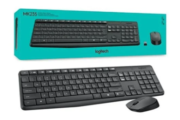 KIT TECLADO E MOUSE S/FIO MK235 LOGITECH - Imagem 1