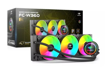WATER COOLER 360MM RGB FC-W360RGB PRETO C3TECH - Imagem 1