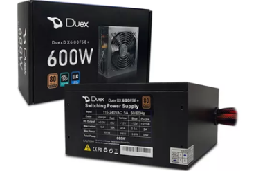 FONTE 600W ATX DUEX DX 600FSE+ 80 PLUS - Imagem 1