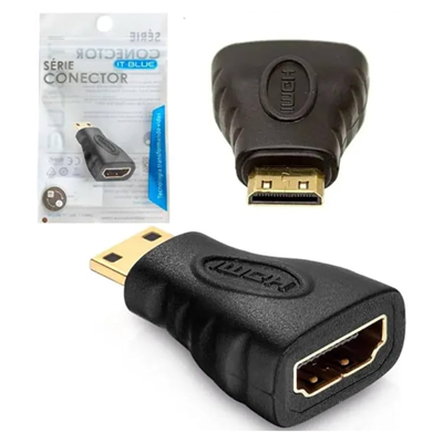 CONECTOR HDMI FEMEA X MINI HDMI MACHO LE-5537 IT-BLUE ADT.010 #
