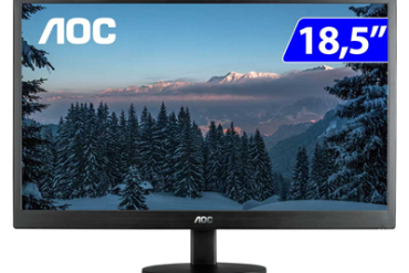 MONITOR 18.5″ AOC LCD E970SWHNL HDMI VGA - Imagem 1