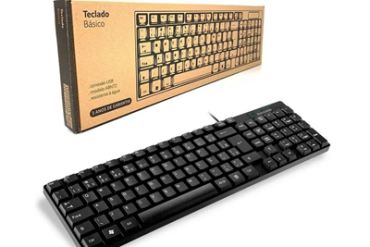 TECLADO C/ FIO USB TF100 TC193BU MULTILASER – - Imagem 1