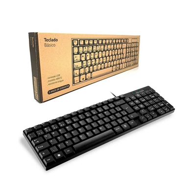 TECLADO C/ FIO USB TF100 TC193BU MULTILASER –