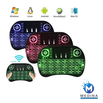 MINI TECLADO SEM FIO COLORIDO PARA SMART E10 #
