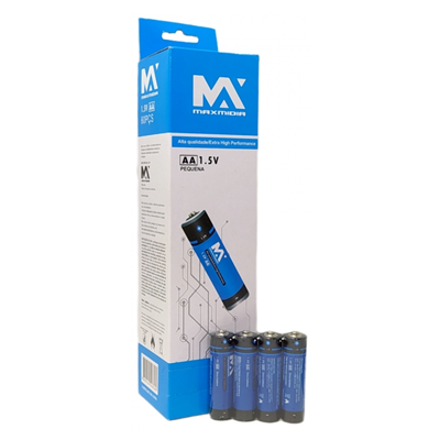 (CX C/60) PILHA AA 1.5V MAXMIDIA