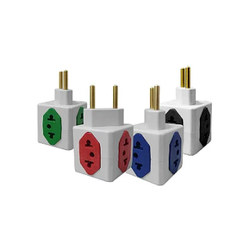 PLUG TOMADA BENJAMIM PINO CUBO 4 SAIDAS 10A/250