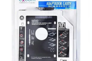 ADAPTADOR CADDY 9.5MM HD/SSD 2.5″ SATA HDCA-S095 EXBOM - Imagem 1