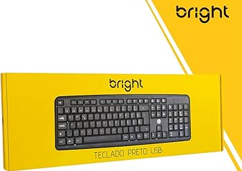 TECLADO PRETO USB 0014 BRIGHT - Imagem 1