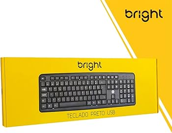 TECLADO PRETO USB 0014 BRIGHT