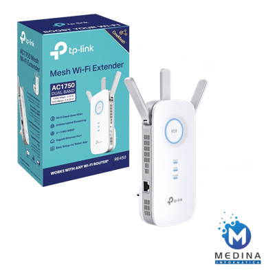 REPETIDOR WIFI TP-LINK RE450 AC1750 DUAL BAND #