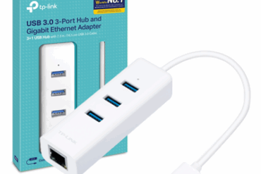 HUB 3 PORTAS USB 3.0 TP-LINK UE330 ETHERNET GIGABIT RJ45 # - Imagem 1
