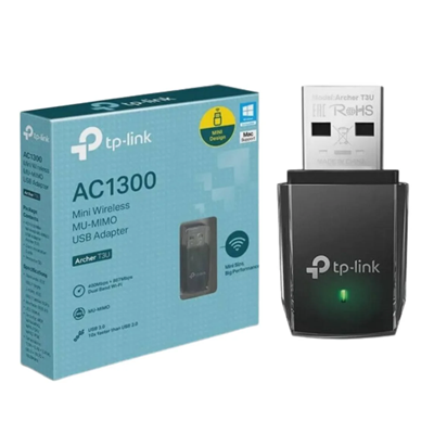 ADAPTADOR WIFI USB TP-LINK ARCHER T3U MINI MU-MIMO DUAL BAND AC1300 #