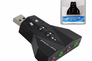ADAPTADOR PLACA DE SOM USB 7.1 USOM-20 EXBOM # MM - Imagem 1