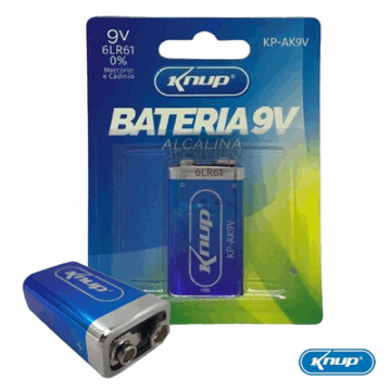 BATERIA 9V ALCALINA KP-AK9V KNUP