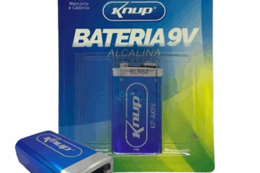 BATERIA 9V ALCALINA KP-AK9V KNUP - Imagem 1