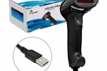 LEITOR CODIGO DE BARRAS 2D CONEXAO USB KP-1026 KNUP - Imagem 1