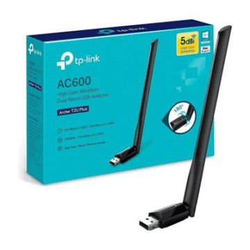 ADAPTADOR WIFI USB 2.0 TP-LINK ARCHER T2U PLUS DUAL BAND AC600 #