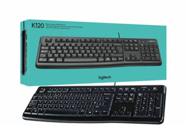 TECLADO USB K120 PRETO LOGITECH - Imagem 1