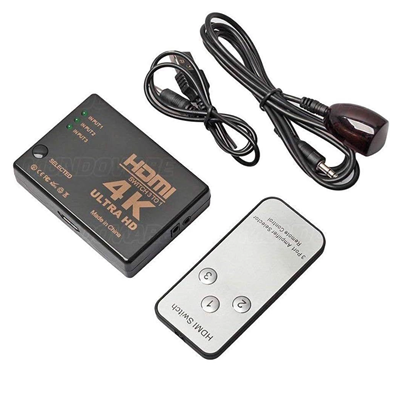 SWITCH 4K HDMI 3 ENTRADAS X 1 SAIDA C/ CONTROLE 2833 #