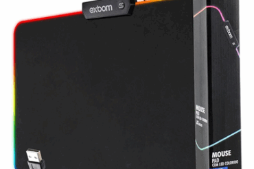 MOUSE PAD C/ LED COLORIDO 350MMx250MM MP-LED2535 EXBOM # - Imagem 1