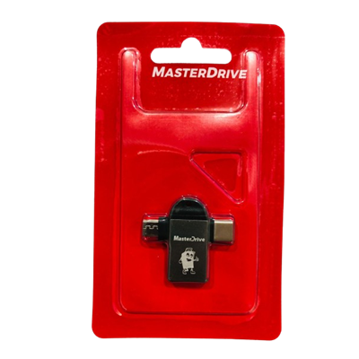 ADAPTADOR OTG 2 EM 1 V8/TIPO-C X USB FEMEA MASTERDRIVE #
