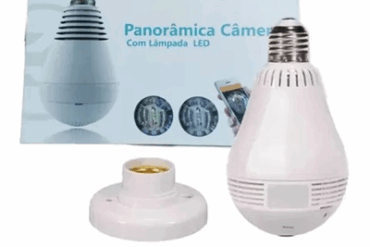 CAMERA LAMPADA PANORAMICA 360° WIFI V380K EKSTECH VR CAM VR-V9-C # - Imagem 1