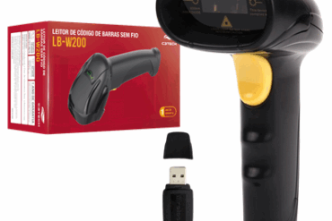 LEITOR CODIGO DE BARRAS S/ FIO LB-W200BK C3TECH - Imagem 1