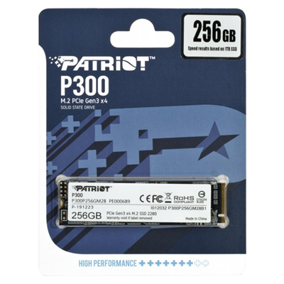 SSD M.2 256GB PATRIOT P300 P300P256GM28 2280 NVMe PCIe GEN3X4 #
