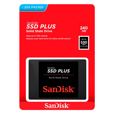 SSD 240GB SANDISK SATA 3 2.5″ G26 PLUS SDSSDA-240G-G26 #