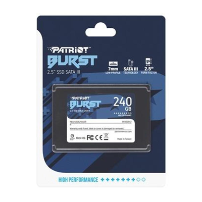 SSD 240GB PATRIOT BURST ELITE PBE240GS25SSDR SATA 3 2.5″ #