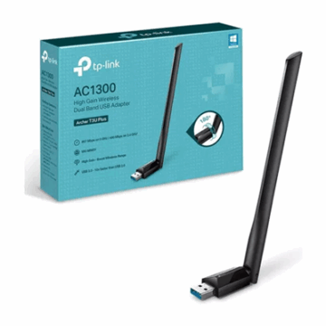 ADAPTADOR WIFI USB TP-LINK ARCHER T3U PLUS MU-MIMO DUAL BAND AC1300 #