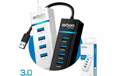 HUB USB 3.0 4 PORTAS UH-30A EXBOM - Imagem 1
