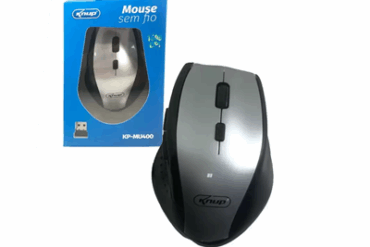 MOUSE USB SEM FIO NANO RECEPTOR USB KP-MU400 KNUP - Imagem 1