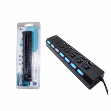 HUB USB 2.0 7 PORTAS HB-T57 KNUP