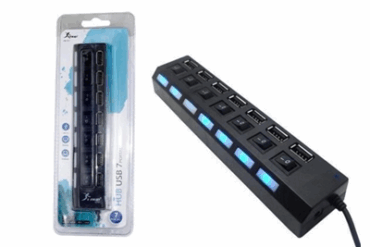 HUB USB 2.0 7 PORTAS HB-T57 KNUP - Imagem 1