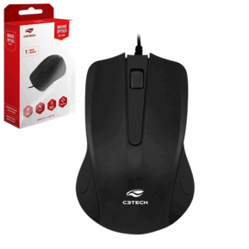 MOUSE USB MS-20BK PRETO C3PLUS/C3TECH