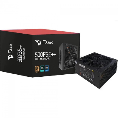 FONTE 500W ATX DUEX DX 500FSE++ 80 PLUS MODULAR