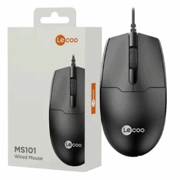 MOUSE USB 1200DPI ERGONOMICO MS101 LECOO