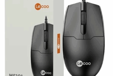 MOUSE USB 1200DPI ERGONOMICO MS101 LECOO - Imagem 1