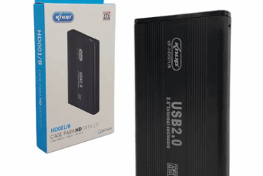 CASE PARA HD SATA 2.5″ EXTERNO USB 2.0 KP-HD001/B KNUP - Imagem 1