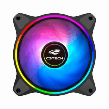 COOLER FAN F7-L250RGB C/ LED 12CM C3TECH