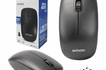 MOUSE USB SEM FIO 2.4GHZ MS-S22 EXBOM - Imagem 1