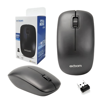 MOUSE USB SEM FIO 2.4GHZ MS-S22 EXBOM